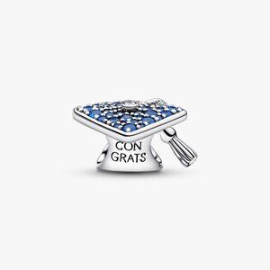 Pandora Sparkling Blue 2026 Graduation Cap Charm
